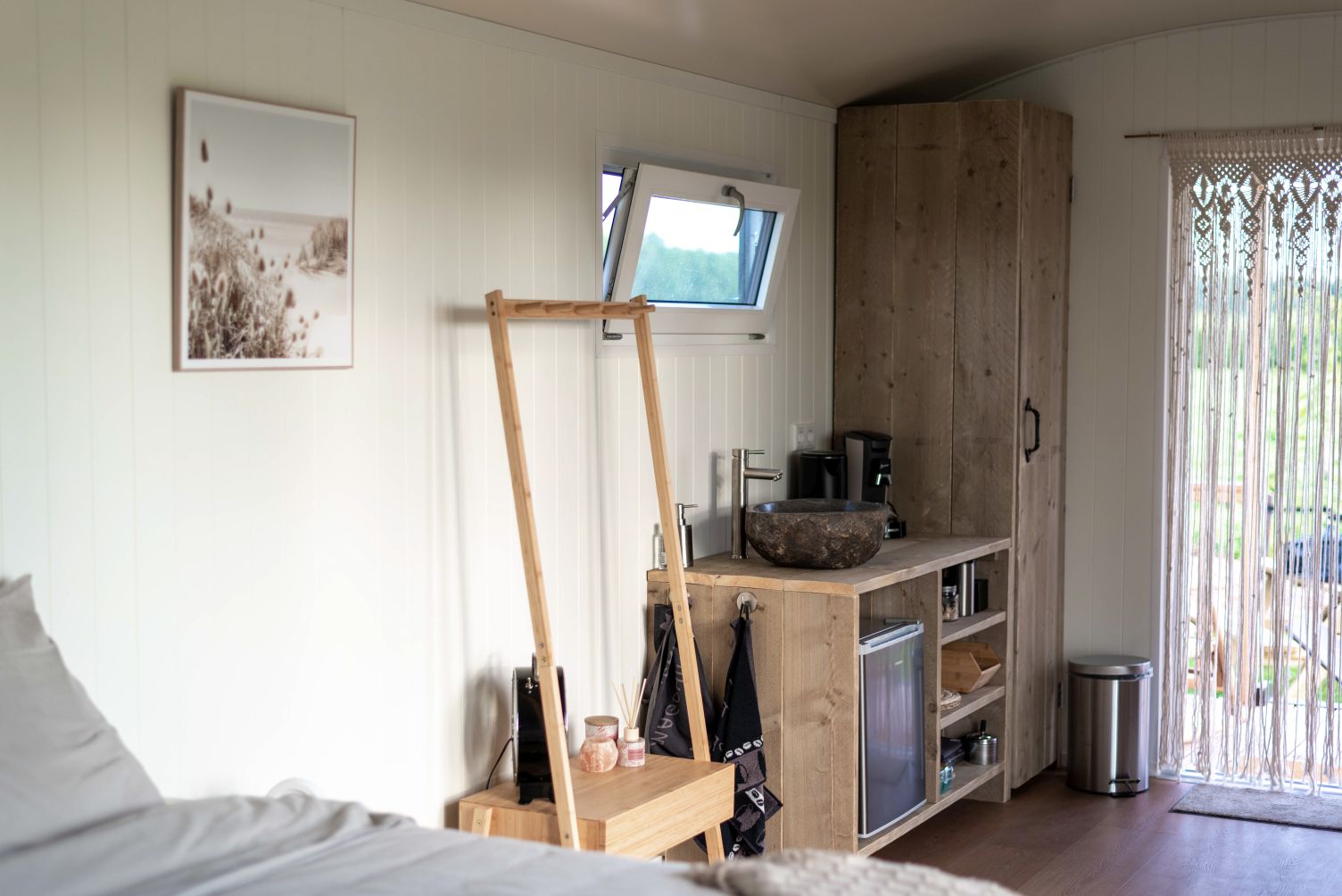 koffiehoek 25 Polderwerff pipowagen interieur